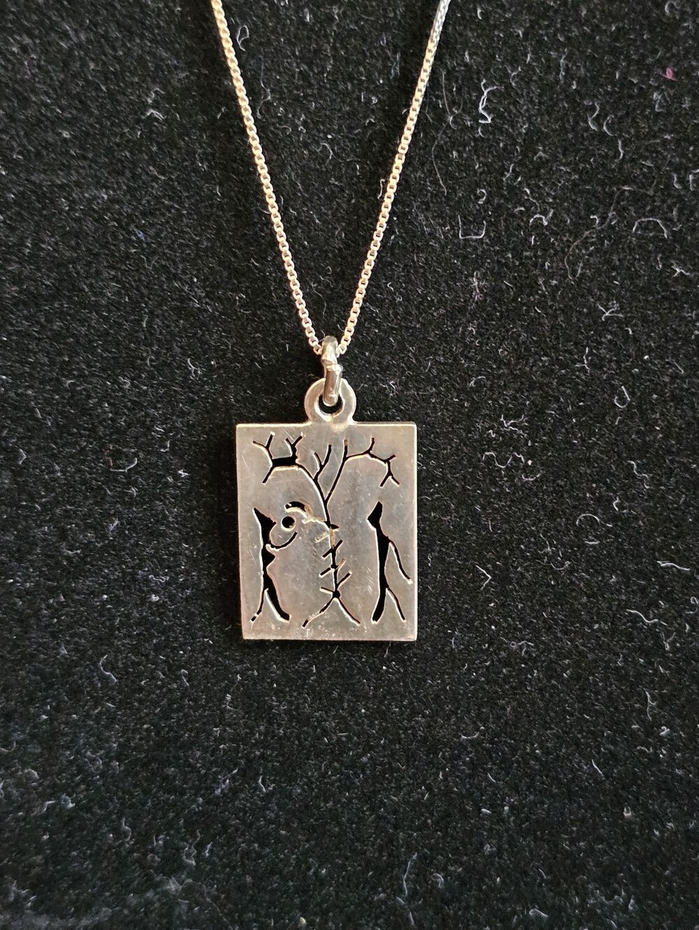 Vintage Mexico 925 Silver Cutout 18” 925 ITALY Necklace - Picture 7 of 12